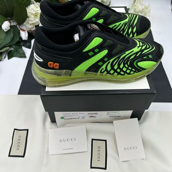 SOLD!!!!!!        Men’s Gucci ultra pace R sneakers size 9.5 made in Italy. - Picture 5 of 9